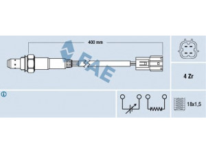FAE 77346 lambda jutiklis 
 Išmetimo sistema -> Jutiklis/zondas
22690-2A000, 22690-2A010, 22690-AX000