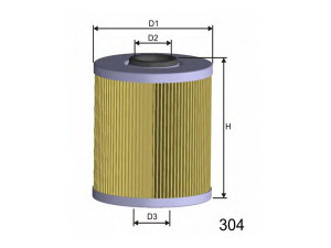 MISFAT F105 kuro filtras 
 Techninės priežiūros dalys -> Papildomas remontas
1640500QAB, 4411637, 93160736, 7701207667