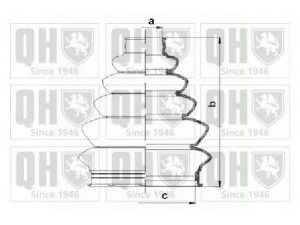 QUINTON HAZELL QJB854 gofruotoji membrana, kardaninis velenas 
 Ratų pavara -> Gofruotoji membrana
1 023 221, 1 061 867, 1 119 226