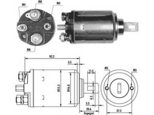 MAGNETI MARELLI 940113050083 solenoidinis jungiklis, starteris