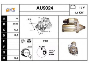 SNRA AU9024 starteris 
 Elektros įranga -> Starterio sistema -> Starteris
02M911023G, 02M911023M