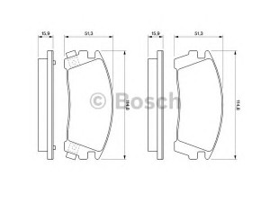 BOSCH 0 986 461 760 stabdžių trinkelių rinkinys, diskinis stabdys 
 Techninės priežiūros dalys -> Papildomas remontas
41060 58Y85, 41060 67R86, 41060 86R85