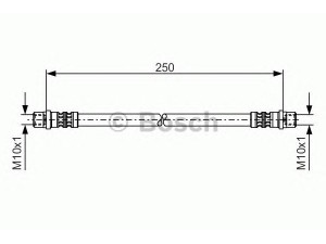 BOSCH 1 987 476 309 stabdžių žarnelė 
 Stabdžių sistema -> Stabdžių žarnelės
7H0 611 775, 7H0 611 775 B