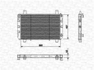 MAGNETI MARELLI 350213475000 radiatorius, variklio aušinimas 
 Aušinimo sistema -> Radiatorius/alyvos aušintuvas -> Radiatorius/dalys
6124014, 84VB8005HB