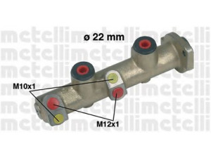 METELLI 05-0200 pagrindinis cilindras, stabdžiai 
 Stabdžių sistema -> Pagrindinis stabdžių cilindras
77 01 203 275