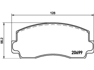 MINTEX MDB1607 stabdžių trinkelių rinkinys, diskinis stabdys 
 Techninės priežiūros dalys -> Papildomas remontas
MB058197, MB058916, MB082439, MB134729