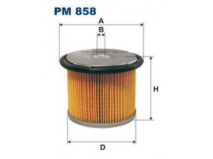 FILTRON PM858 kuro filtras 
 Techninės priežiūros dalys -> Papildomas remontas
190633, 190643, 1906C1, 96098964