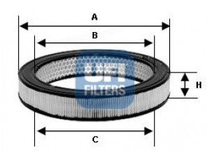 UFI 30.811.00 oro filtras 
 Filtrai -> Oro filtras
11476271, 1476271, 1504387, 5003960