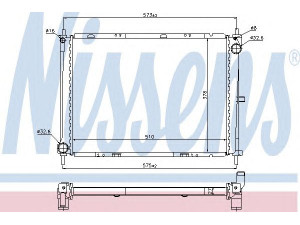 NISSENS 68731 radiatorius, variklio aušinimas 
 Aušinimo sistema -> Radiatorius/alyvos aušintuvas -> Radiatorius/dalys
21410-AY601, 21410-BC500