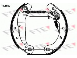 FTE TK1937 stabdžių trinkelių komplektas 
 Techninės priežiūros dalys -> Papildomas remontas