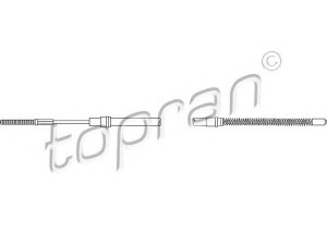 TOPRAN 103 062 trosas, stovėjimo stabdys 
 Stabdžių sistema -> Valdymo svirtys/trosai
1H0 609 721