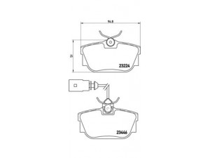 BREMBO P 85 046 stabdžių trinkelių rinkinys, diskinis stabdys 
 Techninės priežiūros dalys -> Papildomas remontas
701698451, 7D0698451, 7D0698451A