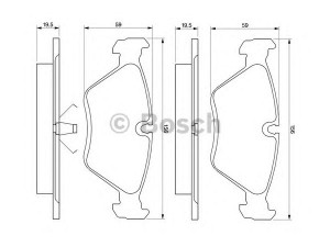 BOSCH 0 986 461 752 stabdžių trinkelių rinkinys, diskinis stabdys 
 Techninės priežiūros dalys -> Papildomas remontas