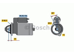 BOSCH 0 986 010 110 starteris 
 Elektros įranga -> Starterio sistema -> Starteris
059911023F, 058 911 023 A, 058 911 023 AX