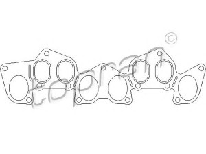 TOPRAN 722 187 tarpiklis, įsiurbimo kolektorius 
 Variklis -> Cilindrų galvutė/dalys -> Įsiurbimo kolektoriaus tarpiklis/sandarinimo žiedas
0348 J0, 0348 J0