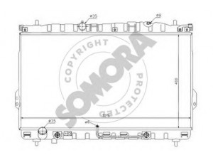 SOMORA 137040A radiatorius, variklio aušinimas 
 Aušinimo sistema -> Radiatorius/alyvos aušintuvas -> Radiatorius/dalys
253103A200, 253103A201
