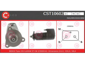 CASCO CST10602RS starteris 
 Elektros įranga -> Starterio sistema -> Starteris
51262017110, 51262017123, 0031514601