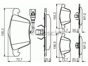 BOSCH 0 986 495 261 stabdžių trinkelių rinkinys, diskinis stabdys 
 Techninės priežiūros dalys -> Papildomas remontas
1K0 698 151 B, 1K0 698 151 B, 1K0 698 151 B