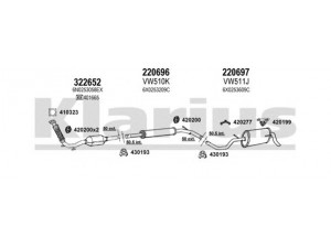 KLARIUS 930805E išmetimo sistema 
 Išmetimo sistema -> Išmetimo sistema, visa