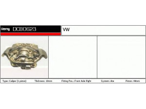 DELCO REMY DC80623 stabdžių apkaba 
 Dviratė transporto priemonės -> Stabdžių sistema -> Stabdžių apkaba / priedai
171615108F