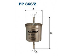 FILTRON PP866/2 kuro filtras 
 Degalų tiekimo sistema -> Kuro filtras/korpusas
30520512, 30620512