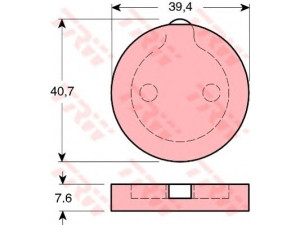 TRW GDB166 stabdžių trinkelių rinkinys, stovėjimo stabdys 
 Stabdžių sistema -> Rankinis stabdys
95570824, 95570825, 95624483