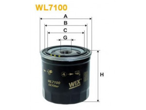 WIX FILTERS WL7100 alyvos filtras 
 Techninės priežiūros dalys -> Techninės priežiūros intervalai
OK82, OK93, 75528513, 75528514