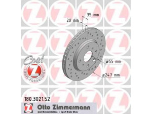 ZIMMERMANN 180.3021.52 stabdžių diskas 
 Dviratė transporto priemonės -> Stabdžių sistema -> Stabdžių diskai / priedai
43512-0H010, 43512-0H020, 16 138 198 80