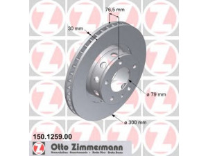 ZIMMERMANN 150.1259.00 stabdžių diskas 
 Dviratė transporto priemonės -> Stabdžių sistema -> Stabdžių diskai / priedai
3411 2 225 007