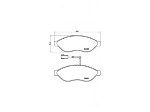 BREMBO P 61 090 stabdžių trinkelių rinkinys, diskinis stabdys 
 Techninės priežiūros dalys -> Papildomas remontas
425355, 425356, 425358, 425461