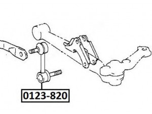 ASVA 0123-820 šarnyro stabilizatorius 
 Ašies montavimas/vairavimo mechanizmas/ratai -> Stabilizatorius/fiksatoriai -> Savaime išsilyginanti atrama
48820-22041