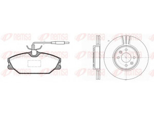 REMSA 8208.03 stabdžių rinkinys, diskiniai stabdžiai 
 Stabdžių sistema -> Diskinis stabdys -> Stabdžių remonto rinkinys
6000008895, 7701202050, 7701202973