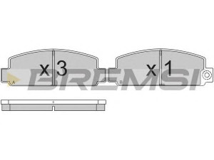 BREMSI BP2183 stabdžių trinkelių rinkinys, diskinis stabdys 
 Techninės priežiūros dalys -> Papildomas remontas
124349230, 124349230A, 124349230B