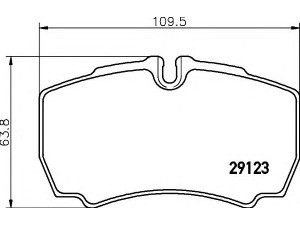 HELLA 8DB 355 005-381 stabdžių trinkelių rinkinys, diskinis stabdys 
 Techninės priežiūros dalys -> Papildomas remontas
42470841, 42555406, 42560080, 42561101