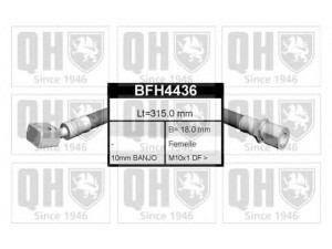 QUINTON HAZELL BFH4436 stabdžių žarnelė 
 Stabdžių sistema -> Stabdžių žarnelės
FBH 6352, 5 62 328, 90 168 898