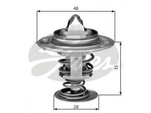 GATES TH30082G1 termostatas, aušinimo skystis 
 Aušinimo sistema -> Termostatas/tarpiklis -> Thermostat
2550002500, 2550002500