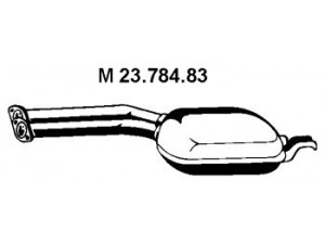 EBERSPÄCHER 23.784.83 vidurinis duslintuvas 
 Išmetimo sistema -> Duslintuvas
124 490 04 15, 124 490 18 21, 124 491 11 00