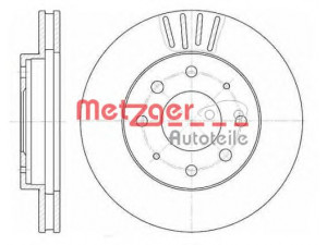 METZGER 6625.10 stabdžių diskas 
 Stabdžių sistema -> Diskinis stabdys -> Stabdžių diskas
MB 668886, MB 950569, MB 950570
