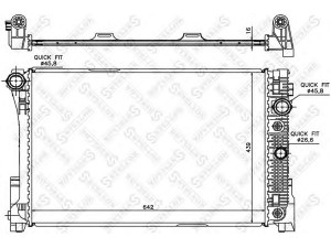 STELLOX 10-26554-SX radiatorius, variklio aušinimas 
 Aušinimo sistema -> Radiatorius/alyvos aušintuvas -> Radiatorius/dalys
2045000203, 2045000403, 2045000503