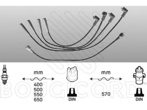BOUGICORD 4003 uždegimo laido komplektas 
 Kibirkšties / kaitinamasis uždegimas -> Uždegimo laidai/jungtys
72385585