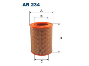 FILTRON AR234 oro filtras 
 Techninės priežiūros dalys -> Techninės priežiūros intervalai
PC1005, PC521, EL3347