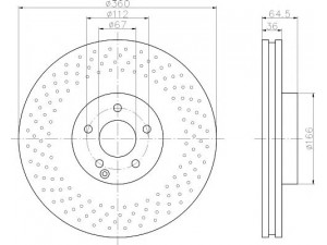 HELLA PAGID 8DD 355 121-061 stabdžių diskas 
 Stabdžių sistema -> Diskinis stabdys -> Stabdžių diskas
2214211812, 2304210712, A2214211812