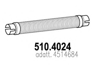 ASSO 510.4024 lanksti žarna, išmetimo sistema
4514684