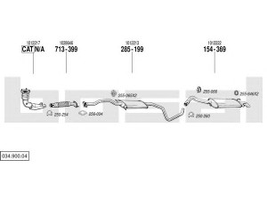 BOSAL 034.900.04 išmetimo sistema 
 Išmetimo sistema -> Išmetimo sistema, visa