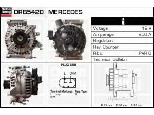 DELCO REMY DRB5420 kintamosios srovės generatorius 
 Elektros įranga -> Kint. sr. generatorius/dalys -> Kintamosios srovės generatorius