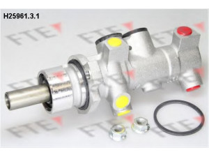 FTE H25961.3.1 pagrindinis cilindras, stabdžiai 
 Stabdžių sistema -> Pagrindinis stabdžių cilindras
46010-00QAE, 46010-00QAR, 77012-05286