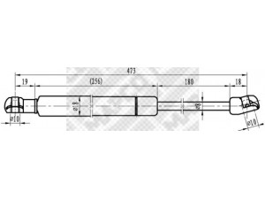 MAPCO 91004 dujinė spyruoklė, bagažinė 
 Priedai -> Bagažinė/pakrovimo skyrius
0046830389