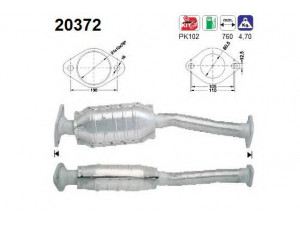 AS 20372 katalizatoriaus keitiklis 
 Išmetimo sistema -> Katalizatoriaus keitiklis
1014366, 1045564, 1050882, 1086957