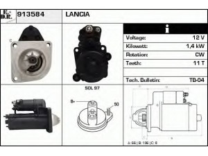 EDR 913584 starteris 
 Elektros įranga -> Starterio sistema -> Starteris
81AB-11000-FA, 81AB-11000-GB, 86AB-11000-RA