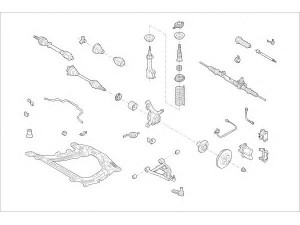 DELPHI RENA-05254-F rato pakaba 
 Ašies montavimas/vairavimo mechanizmas/ratai -> Prekių paieška pagal schemą